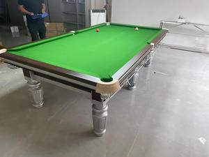 Mesa de Billar de Lujo con Patas Plateadas, Grado Torneo, para 9 Bolas/<span class=keywords><strong>8</strong></span> Bolas, Uso Profesional en Interiores, Diseño Duradero - Product Image 5