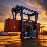 Transpalette hydraulique diesel de 30 tonnes, transitaire mobile de conteneurs pour la livraison de marchandises dans les parcs logistiques