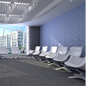 Mode Moderne Blanc Design Pvc Maison Papier Peint 3D Papier Peint 3D Pvc Panneau Mural Décoratif - Product Image 2