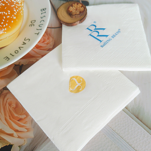 Biểu Tượng Tùy Chỉnh Bột Giấy Trinh Nữ Serviettes 1-3 Ply Ăn Trưa Khăn Ăn Màu Và Dập Nổi Phong Cách Với In Túi - Product Image 5
