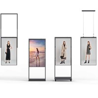 Pantalla de Exhibición para Escaparates, Señalización Digital de Doble Cara para Interiores, para Publicidad en Tiendas, Empresas, Hospitales, Hoteles y Bares