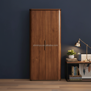 Mueble de Almacenamiento Contemporáneo de Lujo de Madera Maciza con 2 Puertas y Diseño Moderno Antiguo para Sala de Estar - Product Image 6