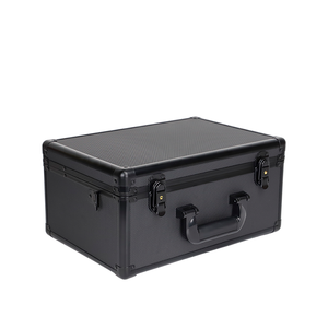 Sang trọng xuất hiện màu đen nhôm công cụ trường hợp chất lượng cao chuyên nghiệp DIY bọt lưu trữ trường hợp tác động kháng va li an toàn - Product Image 4