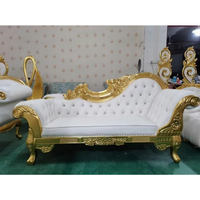 Chaise longue inclinable en bois massif de style européen avec motif rose, canapé-lit décontracté pour chambre à coucher, salon et bureau