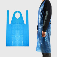 Vente en gros tablier jetable pour coloration des cheveux hot pot barbecue maison cuisine tablier en PE imperméable et anti-taches