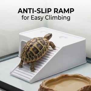 Escondite/Cueva Especial para Tortugas y Reptiles - Refugio Rectangular <span class=keywords><strong>de</strong></span> PP Duradero para Tortugas, Ideal para Tomar el Sol y Escalar, Suministros para Anfibios - Product Image 3