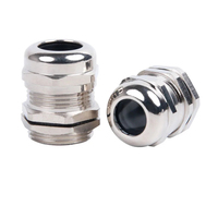 Boîtier de distribution étanche avec connecteur de câble IP67 en laiton nickelé, compatible avec les câbles métriques M8, M10, M12, M14, M16, M36