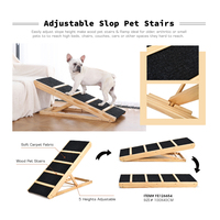 Échelle d'escalier pour chien chat antidérapant longue patte portable rampe réglable en hauteur rampe pliante pour animaux de compagnie rampe pour chien