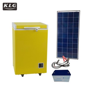 Congelatore a pozzetto solare economico e compatto con porta scorrevole e ruote - Frigorifero commerciale per uso esterno e domestico - Product Image 2