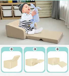 Moderno convertibile Flip out divano divano divano divano robusto per neonati e bambini per camera da letto e parco soggiorno mobili