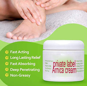 Crema di sollievo OEM per il dolore muscolare articolare sfregamento con estratto di foglie di <span class=keywords><strong>Arnica</strong></span>/Ilex, Aloe Vera e olio di Tea Tree - Product Image 2