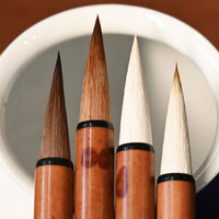 Pennello per Calligrafia Cinese a Pelo Misto Economico ed Efficiente, Scatola Regalo in Legno Personalizzata, Articoli Culturali all'Ingrosso