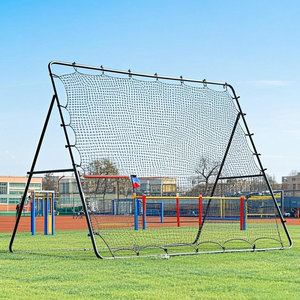 New Large-scale Professional Adjustable Eco-Friendly Portable Team Soccer Rebound <b>Net</b> Steel Frame Nylon Material Training 9'x7' - Product Image 1