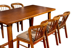 ชุดโต๊ะอาหารไม้ 6 ที่นั่ง สไตล์โมเดิร์น ขายดี ผลิตจากโรงงานในเวียดนาม รับผลิตแบบ OEM/ODM - Product Image 5