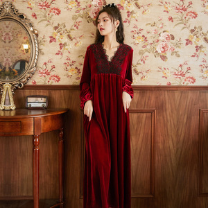 knee length dresses for ladies Hooded Night Dress with Pockets – VELVET main image 0