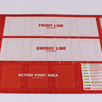 Cartes à jouer en plastique personnalisées imperméables, couleur noir-or, avec boîte cadeau