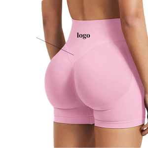 Leggings da Yoga da Donna Traspiranti Senza Cuciture, Vestibilità Aderente, Vita Alta, Effetto Push-Up, Pantaloncini a Compressione per Corsa e Yoga - Product Image 1