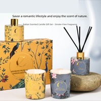 d'huile parfumée en forme de citrouille d'automne de luxe de haute qualité pot en verre bougie parfumée de Noël et d'Halloween