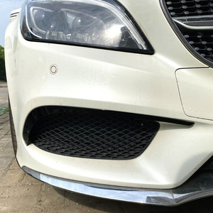 Mercedes-Benz Front Lip 2015-2017 Piano Black Carbon Fiber Texture ABS Adhesive <b>Decal</b> <b>Car</b> Body Kit - Product Image 4