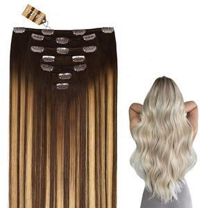 Extensiones de Cabello Remy Chino Virgen 100% Invisibles Amygirl, de Alta Calidad, Naturales, de 8-32 Pulgadas, Doble Trama a Máquina, Todos los Colores - Product Image 1