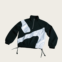 OEM LOGO Personalizado Traje de Carrera Empalme Ropa Deportiva Suelta Unisex Zip up Chaquetas cortavientos al aire libre Patchwork Nylon Hombres Chándal
