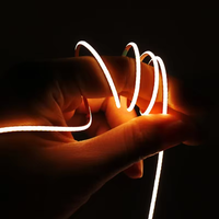 Bande LED COB ultra-fine de 2 mm, flexible, découpable, 5V 12V, 480 LED/m, RA90, blanc, rouge, vert, bleu, rose, orange, ruban LED