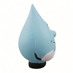 Custom Logo Water <b>Drop</b> Face Stress Ball PU Foam Anti-Stress Toy Kids' Promotional Gift - Product Image 4
