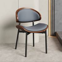 Fauteuil en bois de noyer italien moderne et minimaliste, durable, pour salle à manger, hôtel, maison, café et restaurant