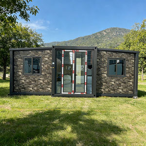 Casa Container Prefabbricata Moderna Espandibile in Acciaio Leggero da 40Ft 20Ft, 2-5 Camere da Letto, Villa Hotel Impermeabile Anti-Uragano - Product Image 1