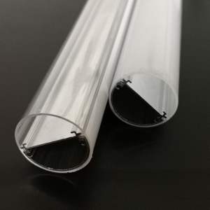 T8 transparente <span class=keywords><strong>de</strong></span> <span class=keywords><strong>dos</strong></span> colores, kit impermeable <span class=keywords><strong>de</strong></span> plástico completo, carcasa <span class=keywords><strong>de</strong></span> aluminio T8 con lámpara <span class=keywords><strong>fluorescente</strong></span>, <span class=keywords><strong>tubos</strong></span> LED - Product Image 6