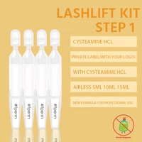 Kit de permanente rapide pour cils sans odeur, 5-8 min, formule végétalienne sans acide thioglycolique, lotion semi-permanente pour rehaussement de cils