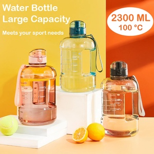 Bouteille d'eau grande capacité 1,5L/2,3L, pour le sport, la remise en forme, le camping en plein air, gourde portable transparente résistante aux hautes températures - Product Image 2