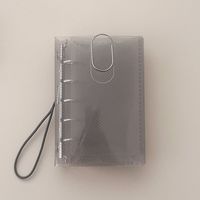 Mini pochette à trois volets pour classeur à feuilles mobiles M5/A7/A6 avec cordon élastique, pochette de rangement pour carnet, enveloppe pour cartes et photos