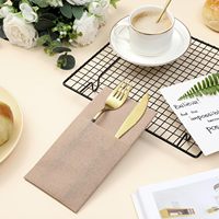 Serviettes Airlaid couleur bois serviettes de table jetables poche linge de table comme des serviettes de restaurant