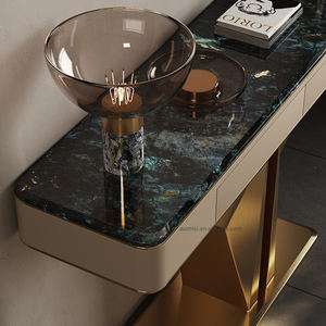 AOMISI CASA Table d'<span class=keywords><strong>entrée</strong></span> haut de gamme en acier inoxydable or Table <span class=keywords><strong>console</strong></span> italienne <span class=keywords><strong>Console</strong></span> de luxe moderne - Product Image 4