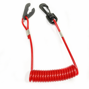 Taille personnalisée <span class=keywords><strong>Yamaha</strong></span> Corde à ressort Spirale Câble Fil Solide Noyau Moteur Hors-Bord <span class=keywords><strong>Jet</strong></span> <span class=keywords><strong>Ski</strong></span> Flameout Corde de Sécurité Ressort Porte-clés - Product Image 2