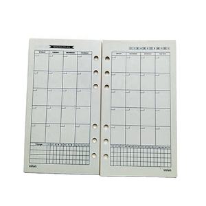 A5 A6 Planner<span class=keywords><strong>เติม</strong></span>แทรกฟิลเลอร์หน้ากระดาษสำหรับ6-Ring Binder Journalนม<span class=keywords><strong>ราย</strong></span>วันรายสัปดาห์ราย<span class=keywords><strong>เดือน</strong></span>Todo - Product Image 2