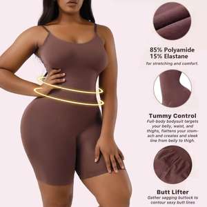 En gros Body sculptant pour femme, sans couture, taille haute, effet ventre plat, extensible - Product Image 2