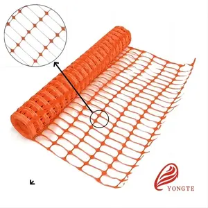 economic long lasting material HDPE nets high strength road traffic barrier orange safety fence