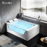 Moderne 2 face jupe coin douche arabie salle de bains jakuzi spa bain à remous adulte bain à remous acrylique baignoire d'hydromassage