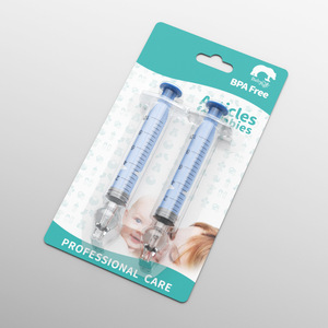 <span class=keywords><strong>Seringue</strong></span> d'aspirateur nasal en silicone réutilisable pour bébé pour une irrigation et un <span class=keywords><strong>nettoyage</strong></span> nasal sûrs et efficaces - Product Image 2