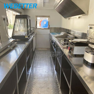 WEBETTER Four à pizza mobile Food Truck Remorque de concession de hot-dogs entièrement équipée Remorque de restauration rapide pour barbecue à pizza mobile à vendre - Product Image 6