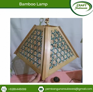 Leading Supplier Highest Selling Modern Bamboo Rectangle Pendant Lamp Energy Saving Bulb Hanging Restaurant <b>Lighting</b> Antique - Product Image 2