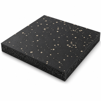 Tapis en caoutchouc professionnel de qualité commerciale à double couche, antidérapant, antichoc, revêtement de sol composite pour salle de sport, dalles de sécurité sportives