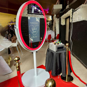 Nouveau selfie rond magique beauté miroir écran tactile led cadre Portable miroir photobooth avec caméra et imprimante kiosque pour événement - Product Image 5