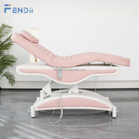 Lit électrique rose de luxe de cils de table de massage professionnel pour le salon