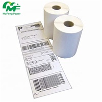 Étiquette adhésive en papier couché 40x30mm, autocollante pour la lecture de codes-barres en magasin, rouleau pour imprimante thermique 4*6