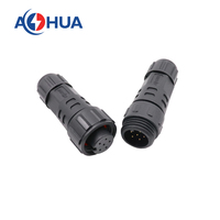 IP68 LED Signal d'alimentation prise électrique M16 fil à fil assemblage mâle femelle câble 5A étanche mâle femelle Joint pour l'éclairage
