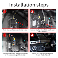 Controlador de acelerador electrónico para coche, acelerador F2, medidor automático, accesorios de coche para Motor eléctrico