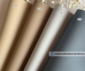 Tissu en cuir synthétique PVC à texture litchi, motif gaufré pour canapés et chaises - Product Image 6